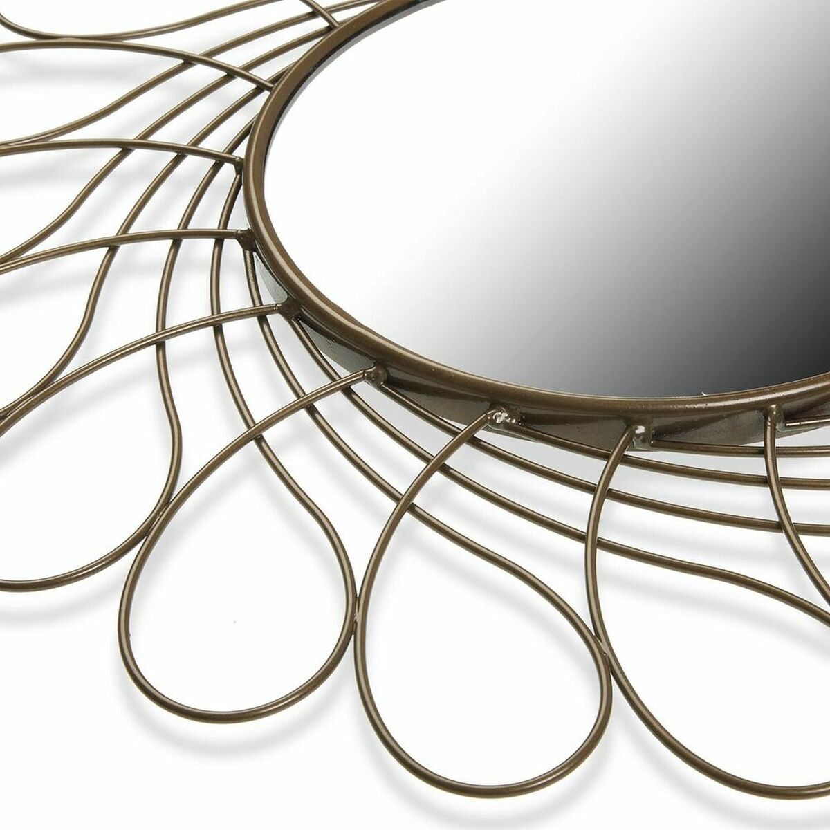 Versa Wandspiegel Versa Gouden Metaal (2 X 40 X 40 Cm)