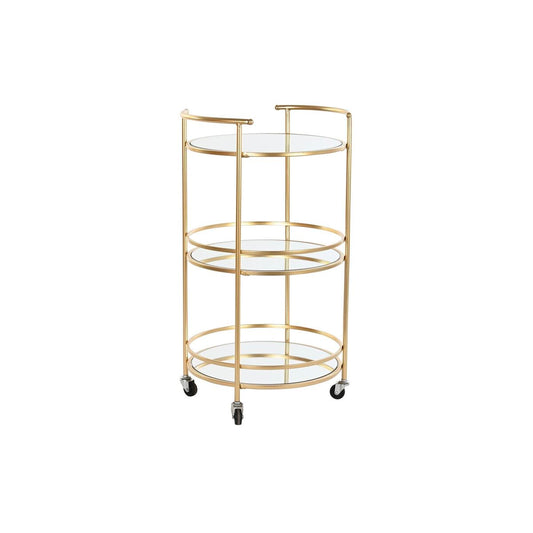 Serveringsvagn Dkd Home Decor Gouden Metaal Spiegel 42,5 X 42,5 X 74,3 Cm