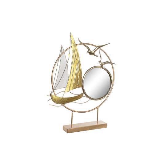 Decoratieve Figuren Dkd Home Decor Spiegel Gouden Metaal Mediterrane (53 X 9 X 67 Cm)