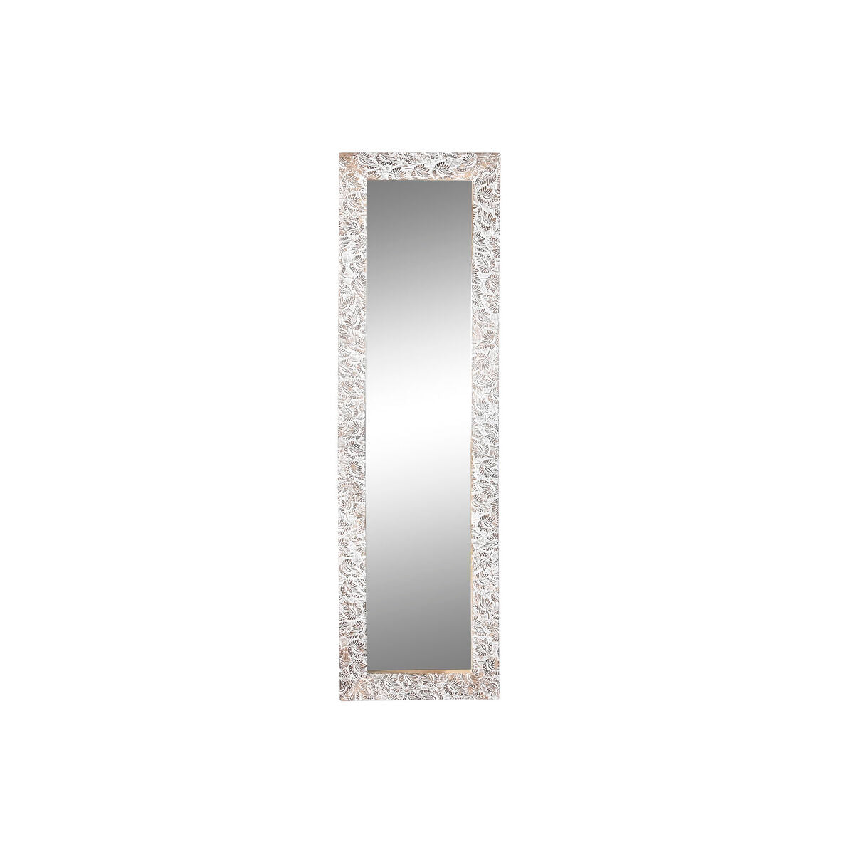 Wandspiegel Dkd Home Decor 44 X 3 X 150 Cm Kristal Bruin Wit Mangohout Indiaas Hout Mdf Decapé