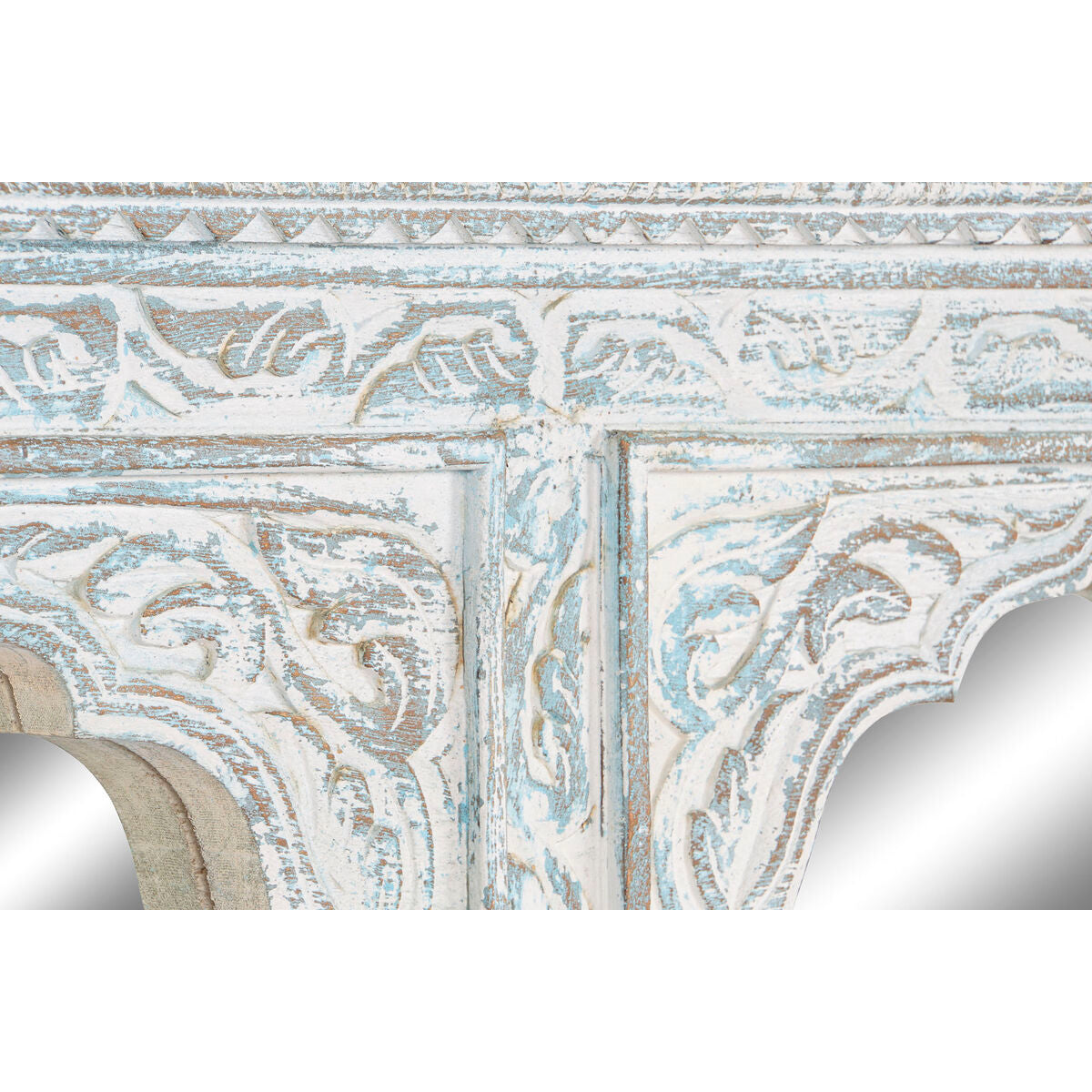 Wandspiegel Home Esprit Turkoois Hout Decapé 110 X 8 X 1120 Cm