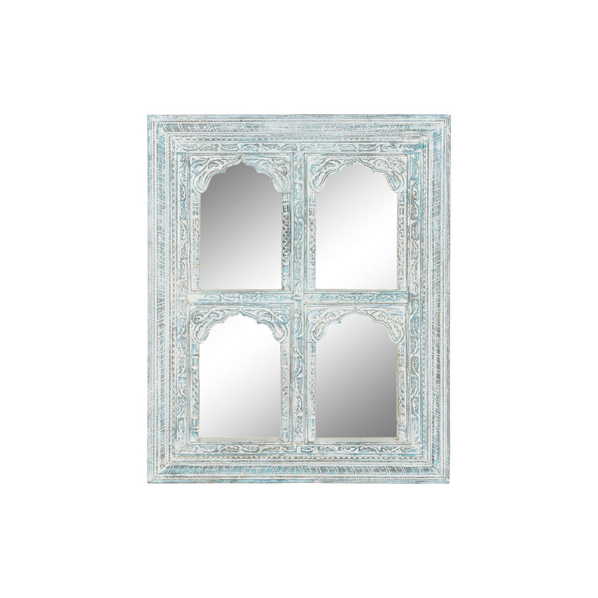 Wandspiegel Home Esprit Turkoois Hout Decapé 110 X 8 X 1120 Cm