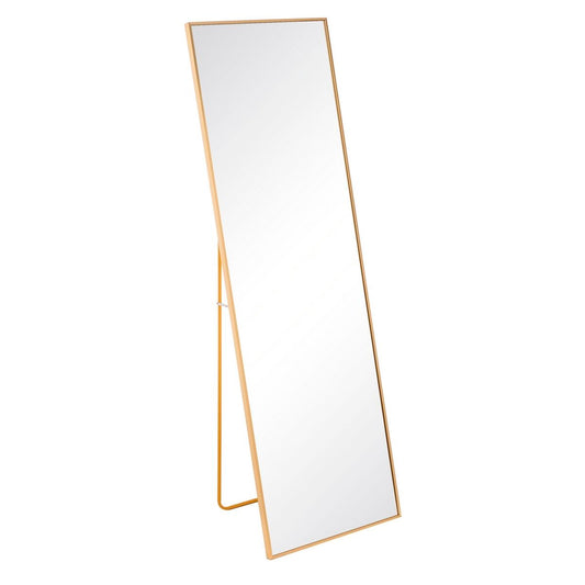 Bigbuy Home Spiegel Gouden Aluminium Kristal 50 X 2,5 X 160 Cm