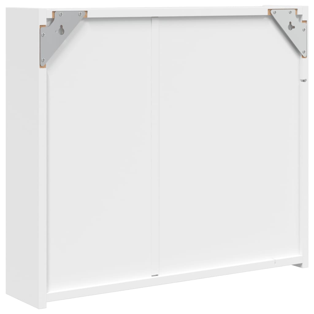 Badkamerkast Met Spiegel En Led 60 x 13 x 52 cm Wit