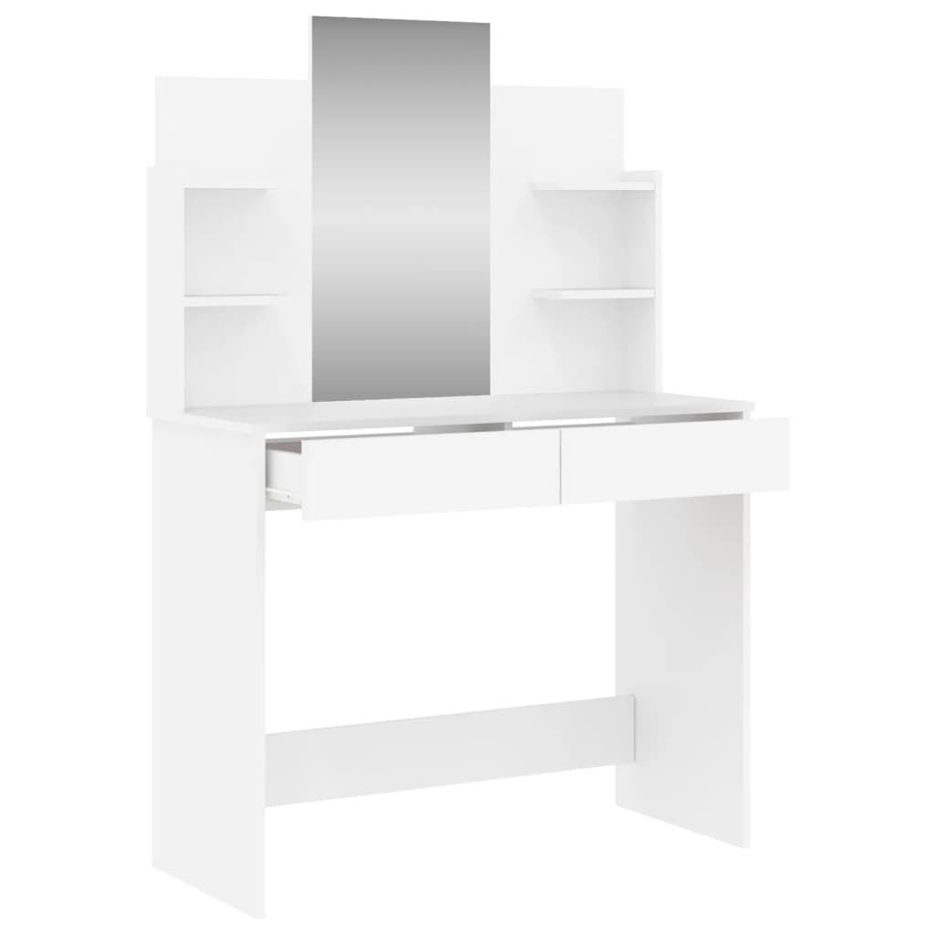 Kaptafel Met Spiegel 96X39X42 Cm Wit