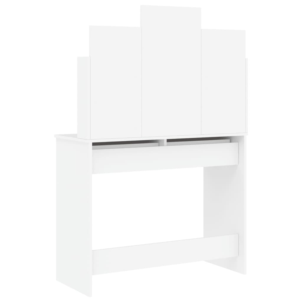 Kaptafel Met Spiegel 96X39X42 Cm Wit