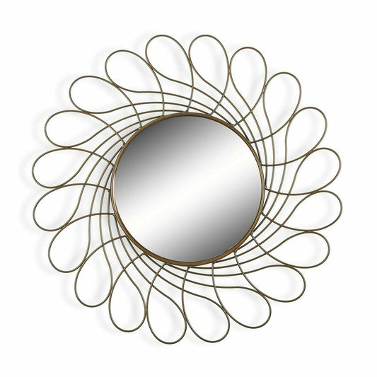 Versa Wandspiegel Versa Gouden Metaal (2 X 40 X 40 Cm)