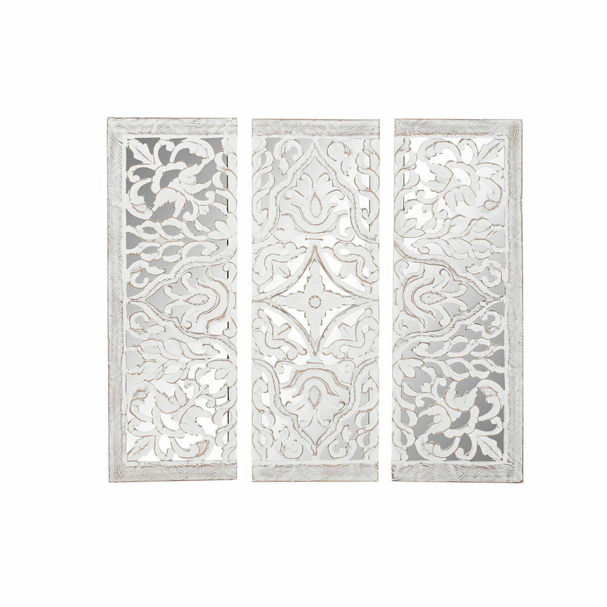 Wanddecoratie Dkd Home Decor Spiegel Hout Mdf (3 Pcs) (40 X 2.5 X 122 Cm) (40 X 2,5 X 122 Cm)