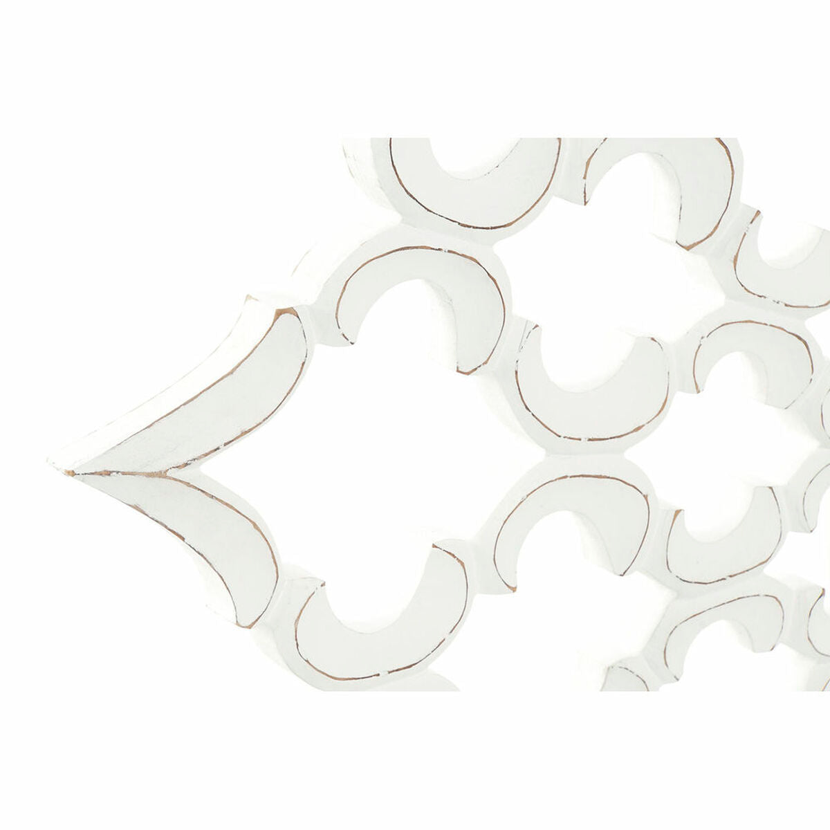 Wandspiegel Dkd Home Decor 8424001849987 Kristal Wit Hout Mdf Decapé (120 X 3 X 120 Cm)