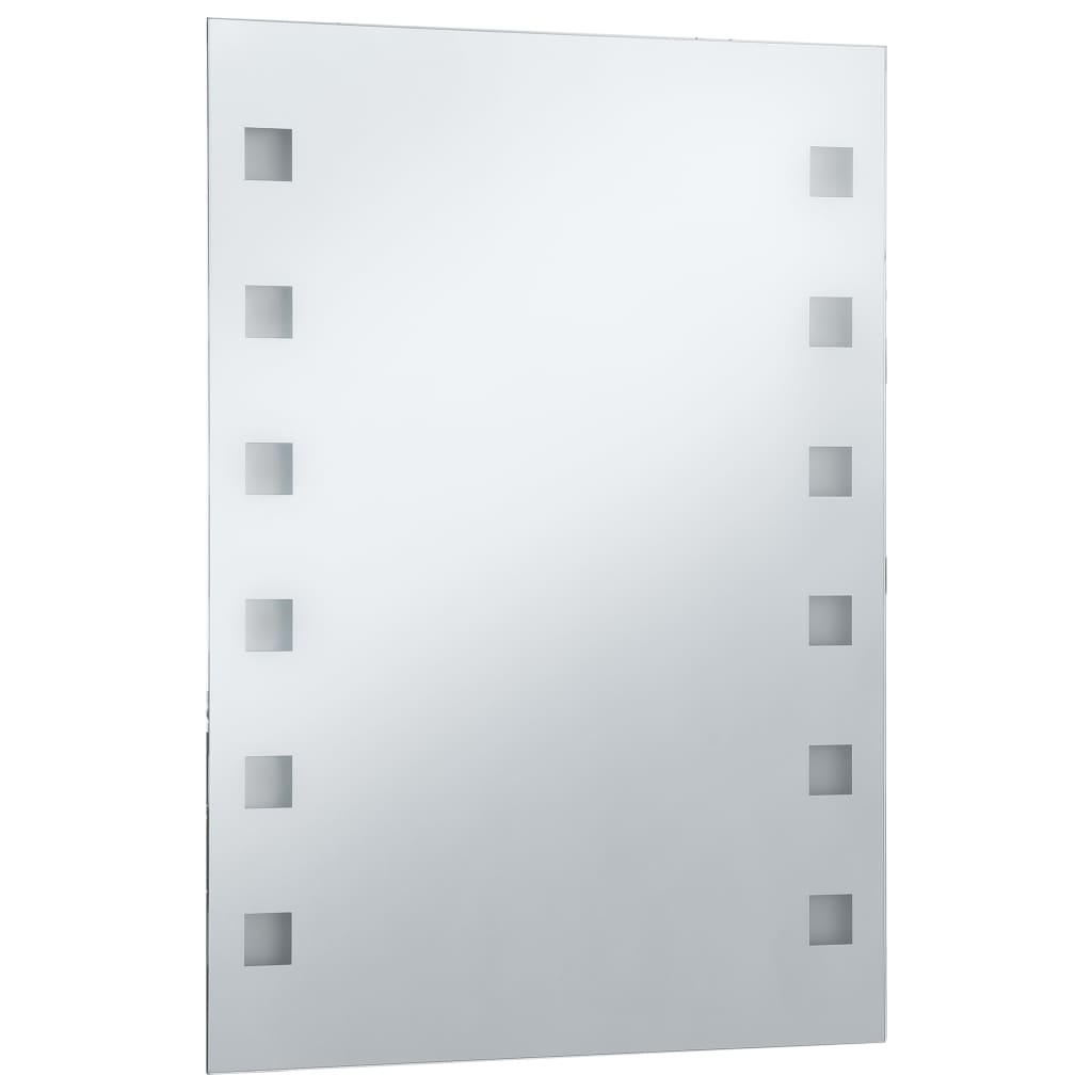 Complete LED Badkamerspiegel (60 x 80 cm) met Zilveren Aluminium Rechthoekig Frame