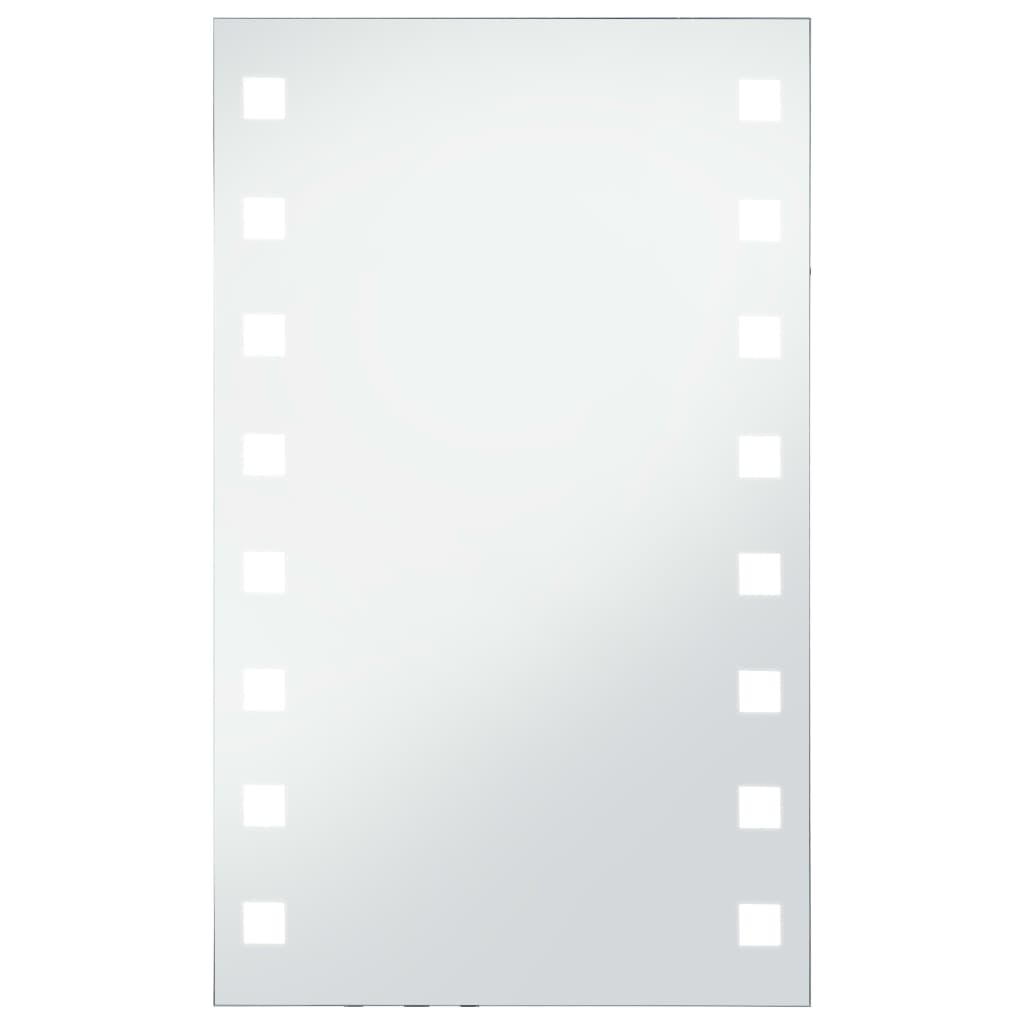 LED Badkamerspiegel (60 x 100 cm) met Zilveren Aluminium rechthoekig Frame