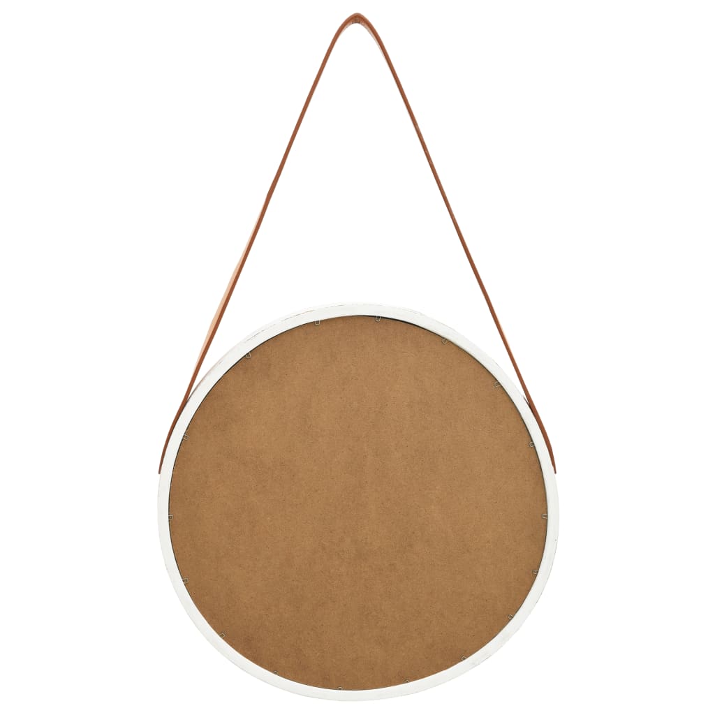 Wandspiegel Met Band 40 Cm Wit
