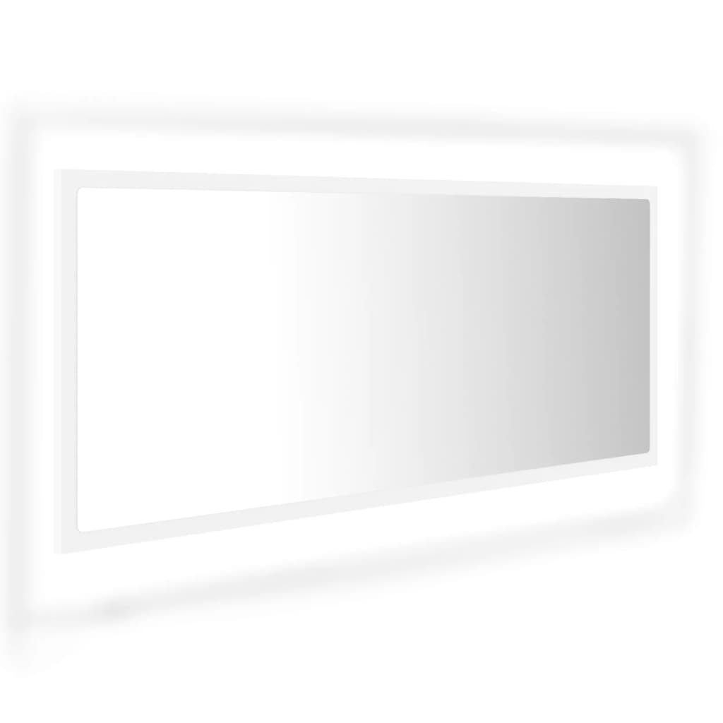 Badkamerspiegel Led 100X8,5X37 Cm Spaanplaat Wit